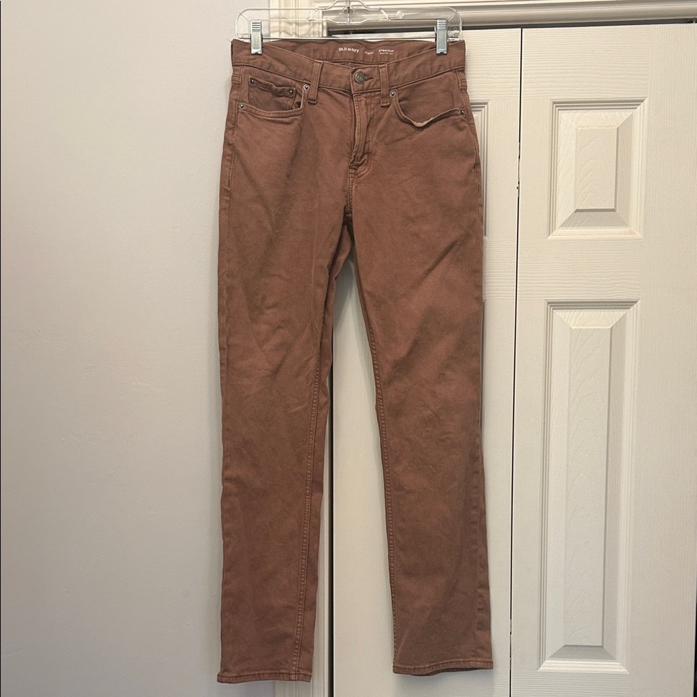 Old Navy Rust Straight-Leg Pants